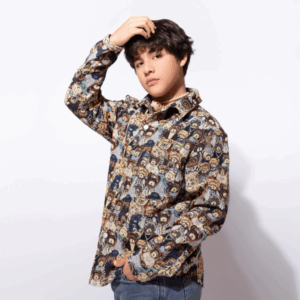 Camisa Brown Print Bears