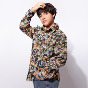 Camisa Brown Print Bears