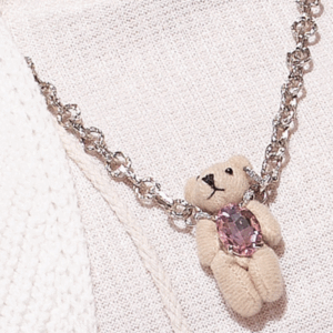 Collar Diamond Pink Bear