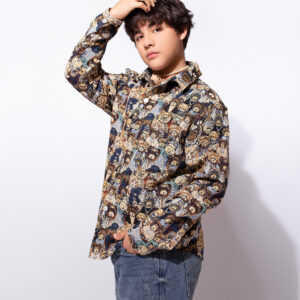 Camisa Brown Print Bears