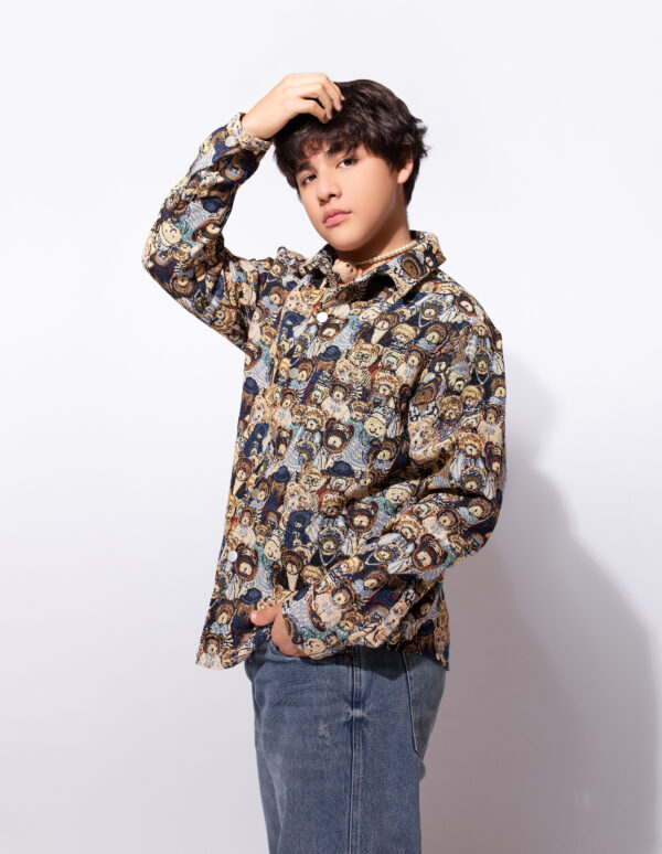 Camisa Brown Print Bears