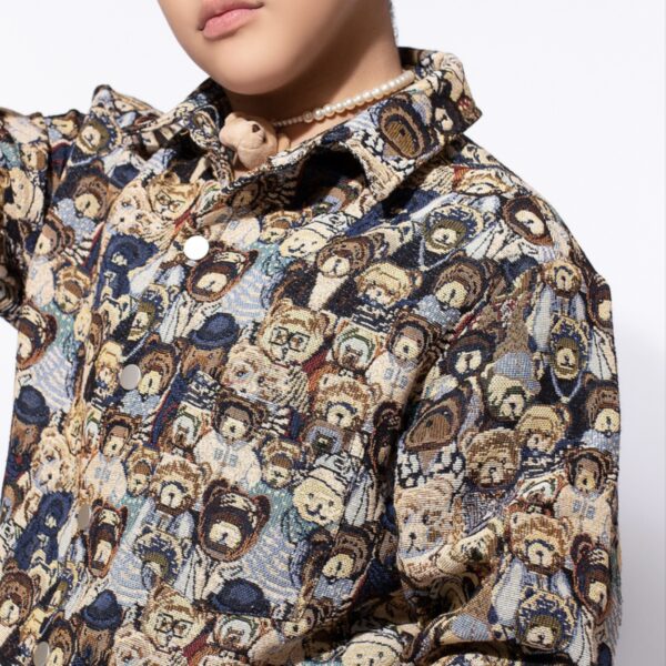 Camisa Brown Print Bears - Imagen 2